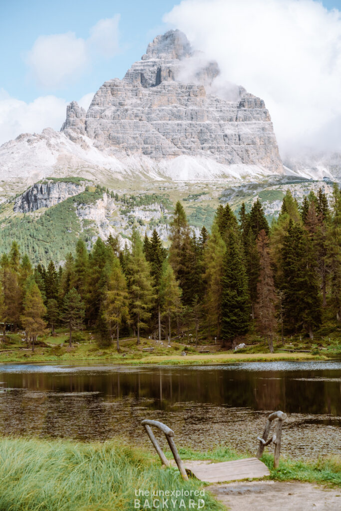 lago d'antorno dolomites