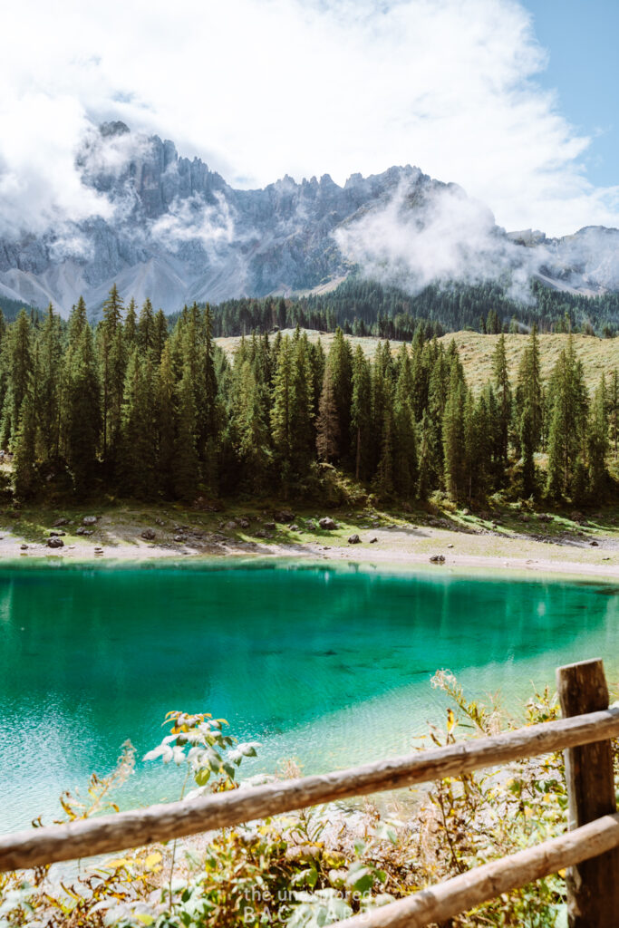 lago di carezza dolomites