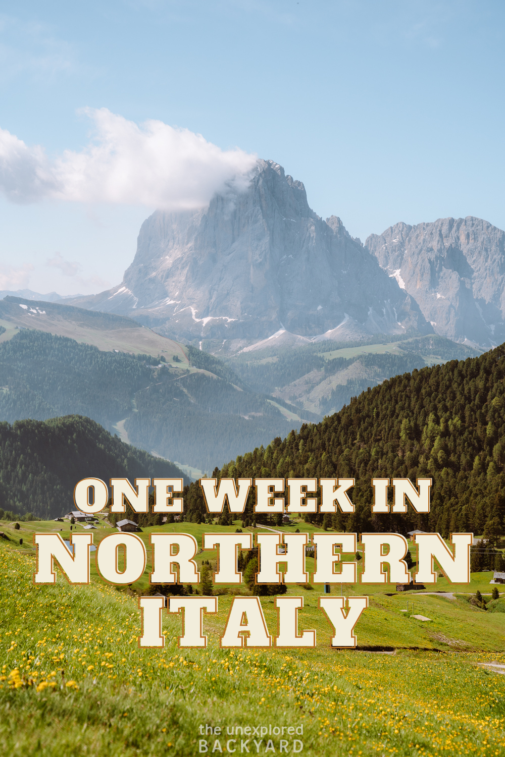 one week in northern italy