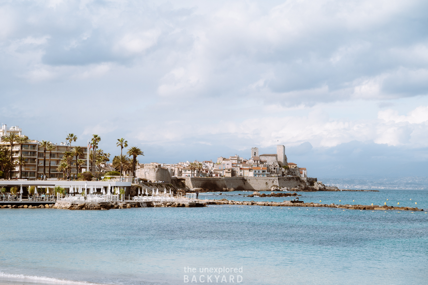 overlooking antibes