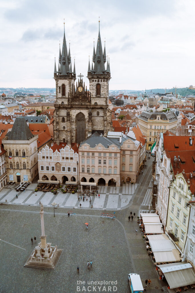 astronomical clock tower view prague