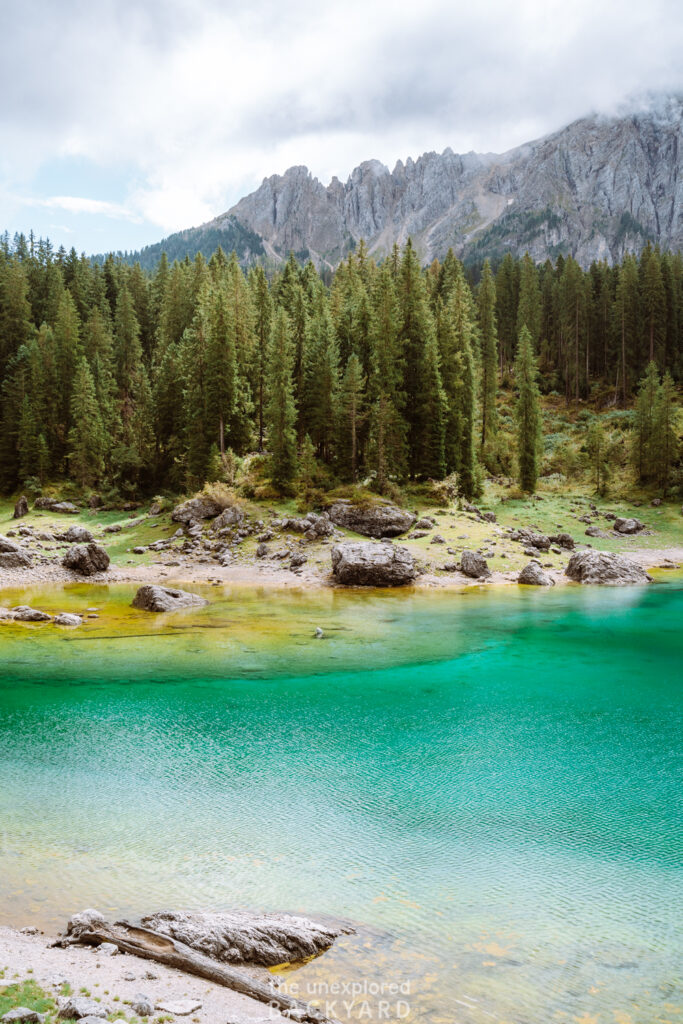 lago di carezza dolomites