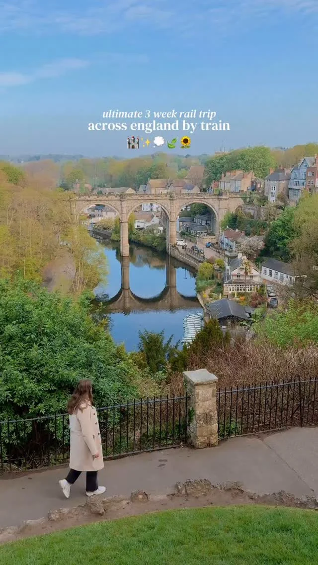 ad Tap for the ultimate train rail trip across england 💫

save for future planning 😇

the english countryside is truly underrated in the international travel space, so here’s your friendly reminder that a rail trip across england can look like this 🥺

the country is very well connected with public transport, making it the perfect destination for those looking to travel by train 🚂

the only downside is that train travel is unfortunately very expensive in england, so I highly recommend getting an @interraileu pass to get the most of your money 🙈

below is the ultimate 3 weeks itinerary in england (by train) filled with my personal favorite spots ✨

ps. since London is typically the main hub for the trains, it does require often taking a train back to London and then to your next destination - but on travel days on the interrail pass you can take as many trains as you want! 💭

🍃 5 days in the Lake District 
🏰 2 days in Bath
🪻1 day at iford manor and Bradford-on-Avon 
🎓 1 day in Oxford 
🪄 2 days in York 
🌊 2 days in the Yorkshire coast 
🌻 1 day in Knaresborough 
🦋 6 days in London with day trips to:
📍canterbury and rye (can be combined)
📍seven sisters cliffs
📍windsor castle 
📍castle combe 
📍jurassic coast

follow for more tips around my backyard (europe) 🥰

#interrail #GoOneStopFurther #england

visit England • England travel itinerary • England roadtrip • England rail trip • best go England • England tourism • England travel inspiration •