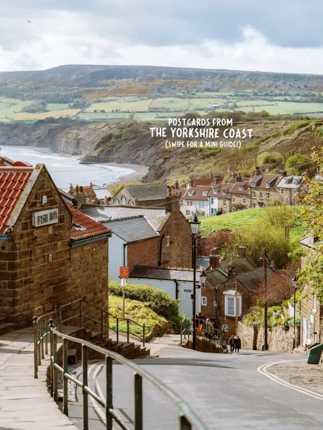 tap for the locations and how to visit 💫

save for future planning 😇

if you’re looking for the cutest seaside escape in england then look no further than the Yorkshire coast filled with stunning spots to explore 🌊

you can easily visit the coast from York with public transport, so below is a guide to my 3 favorite spots, how to visit, and places to see 💌

✨ locations ✨

📍robin hood’s bay 

✨ how to get here ✨

🚂 take the train from York to Scarsborough (50 minutes) 

🚌 from the train station hop on the X93 or X94 coaster towards whitby, getting off at robin hood’s bay (around 35 minutes) 

✨ what to do at robin hood’s bay ✨

here are a couple of spots that you shouldn’t miss while here! 🌿

📍the cove cafe 
📍view from top of main road
📍view from king street 
📍cleveland way to the beach
📍hike up to the viewpoint along cleveland way from the beach lookout spot 

you can easily explore the village in around 2 hours, but I recommend making a day trip out of it 🍃

✨ location ✨

📍whitby

(getting here is the same as to Robin Hood’s Bay, just taking the bus all the way) 💭

✨ what to do in whitby ✨

below are some of my favorite spots in whitby 📸

📍whitby harbor 
📍199 steps 
📍whitby abbey
📍st marys church
📍sandgate
📍pier road
📍whitby beach

I would recommend to spend at least 4 hours here, but you can easily spend a full day here enjoying the town 🧚🏼‍♀️

✨ location✨

📍staithes

✨ how to get here ✨

depending on the route and villages you want to visit you can either take the direct train from york to scarsborough or redcar 🚂

then you can take the X94 / X93 from scarsborough to whitby and then switch to the X4 to staithes 🌿

otherwise from redcar you just need to take the X4! 🚌

✨ what to do in staithes ✨

the best thing to do here is just get lost along the streets (there aren’t that many) but below are some coordinates to the best viewpoints over the village 🌿

54.5588426, -0.7943986
54.5584936, -0.7875066

plan to spend around 3 hours here making it the perfect afternoon activity 🦋

follow for more tips around my backyard (europe) 🥰

#yorkshire #yorkshirecoast #staithes #robinhoodsbay #whitby