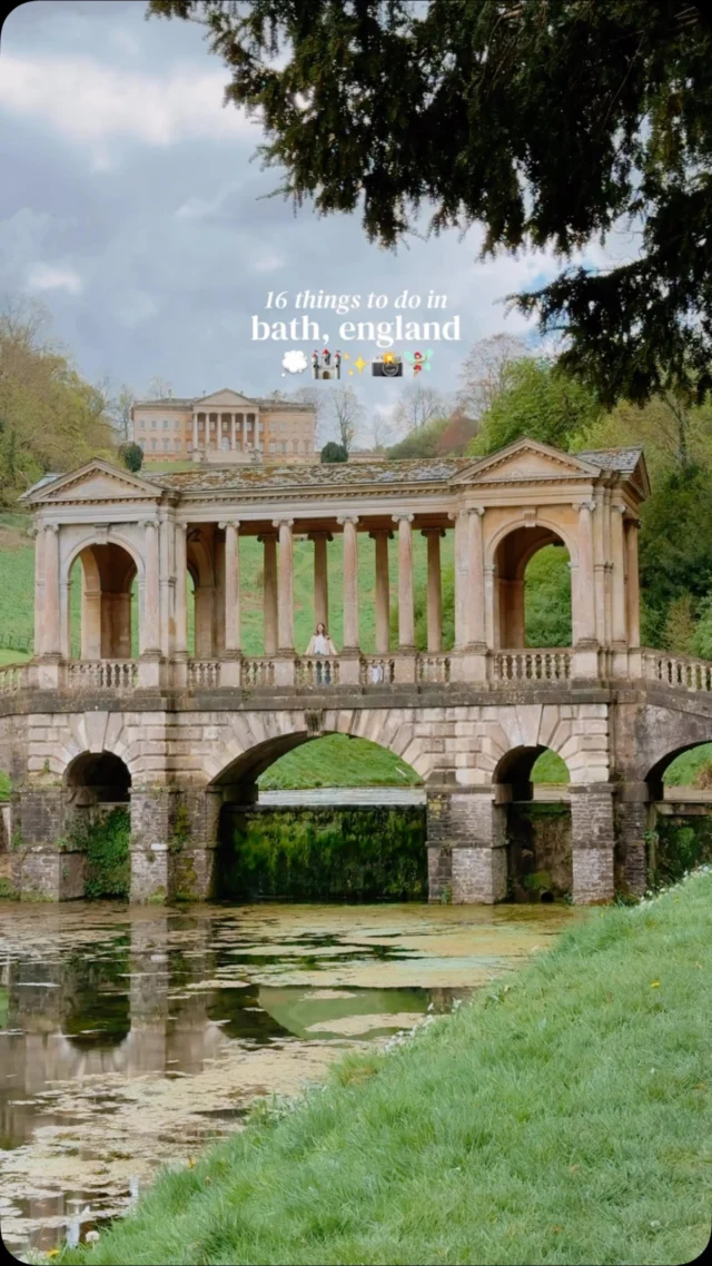 tap for 16 things to do in bath, england 💫

save for future planning 😇

bath has to be one of the most beautiful cities in england - if not in all of europe 🥹 

I completely fell in love with the city on my latest trip to england so I’ve made a little guide of the best things to do in bath 🏰 

ps. while bath can easily be visited as a day trip to london, I highly recommend staying for the weekend 💌

not only is there lots to see here, but it’s location allows you to combine a visit to wells and or the cotswolds 📸

✨ 16 things to do in bath, england ✨

🧖‍♀️ thermae bath spa 
this is the only natural thermal spa in britain 

🛍️ north parade passage 
most picturesque street in bath (in my opinion) 

🏰 pulteney bridge 
iconic bridge in bath with impressive architecture (best in early morning for water reflection)

👑 the royal crescent 
iconic row of terraced houses laid out in a crescent shape

📸 york street
beautiful view of the bath abbey - especially under the arch 

🌿 prior park
stunning park with the iconic palladian bridge 

☕️ bridge coffee shop
cute little coffee shop on pulteney bridge overlooking the water (good vegan options) 

🏰 bath abbey 
impressive abbey dating back to 1611 

🏛️ roman baths 
one of the best preserved roman remains in the world with steaming spring water 

🏠 marlborough buildings 
cute street by the royal crescent, there’s also some greenery here where you can sit and relax 

🌸 abbey green
little square with cute shops around (this is also where you will find the modiste from bridgerton)

🎠 the circus 
a historic ring of large townhouses

📸 broad street
one of the best photo spots in bath with view of bath abbey and st michaels church 

🍃 alexandra park
stunning free views over bath (lots of stairs to get here)

🌈 union passage 
cute little passage often decorated with little colorful flags

📚 toppings and company
aesthetic book shop with a great selection of books! 

follow for more tips around my backyard (europe) 🥰

#bathengland #bathuk #visitbath #bathsomerset #thermaebathspa 

things to do in bath • bath England • thermae bath spa • best of bath • bath Somerset • day trip to bath • bath travel guide •