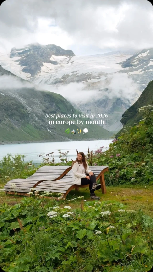 tap for the locations 💫

save for future planning 😇

I’ve always loved these type of reels but seeing as I usually travel around uni schedule it’s taken a few years to be able to visit enough places in off season to make this list 🙈

so below is my take on where to travel to each month of the year in 2026 (europe edition of course) 🌿

if there’s one thing I hope that you take from this, it’s that you can find amazing destinations to explore regardless of the time of year! 🧚🏼‍♀️

ps. I could easily make several versions of this so let me know if that’s something you want! 😇

best places to travel to in 2026 (europe edition) ✨

❄️ january: lapland, finland 
☃️ february: iceland (anywhere tbh) 
🌸 march: bruges, belgium 
🌷april: the netherlands (tulip season especially!)
🌿 may: the lake district, england 
🧚🏼‍♀️ june: copenhagen, denmark 
⛰️ july: oberstdorf, germany 
🦋 august: austria (anywhere in the mountains tbh)
🌻 september: the dolomites, italy 
📸 october: isle of skye, scotland 
🚂 november: zermatt, switzerland 
🎄 december: dresden, germany

let me know if you have any questions about these destinations below! 💌

follow for more tips around my backyard (europe) 🥰

#europe #traveleurope #travelinspi̇ration 

Places to see in Europe • Europe travel inspiration • European travel guide • Europe travel • Europe travel guide • best of Europe 2026 • 2026 Europe travel inspiration •