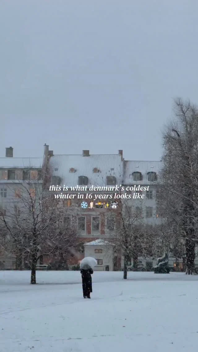 tap for the locations 💫

save for future planning 😇

denmark is currently experiencing its coldest winter in 16 years ☃️

usually winter in denmark means lots of grey skies, intense winds, rain, and all of the parts of winter you usually dread ☔️

however this winter is different - the cold weather has meant a lot more snow than usual making for lots of snow days where you can enjoy the magical views of iconic landmarks covered in snow 📸

and the extra low temperatures has led to something magical that rarely happens - the canals have frozen 🧊

best of all - the artificial lakes in the city center have frozen over with one of them declared safe to walk on! (peblinge sø) something that hasn’t happened since 2021 💭

another super cool phenomena has been the icicle display in gammel strand (second clip) that has occurred thanks to an installation part of the Copenhagen light festival ❄️

ps. the majority of these clips are from 2 days ago so this is how the city looks rn! 😇 

these conditions have made Copenhagen extra beautiful in the winter time and below I have added a list of the must see spots for best winter views in the city center 🧚🏼‍♀️

📍the lakes (specifically peblinge sø)
📍kongens have
📍nyhavn
📍kongens nytorv 
📍gammel strand 
📍ved stranden 10 (icicle display)
📍christianshavn 

follow for more tips around my backyard (europe) 🥰

#visitcopenhagen #govisitdenmark #visitdenmark #copenhagendenmark #copenhagen 

winter in Denmark • winter in Copenhagen • best things to do in Copenhagen in winter • winter things to do in Copenhagen • Copenhagen winter 2026 •