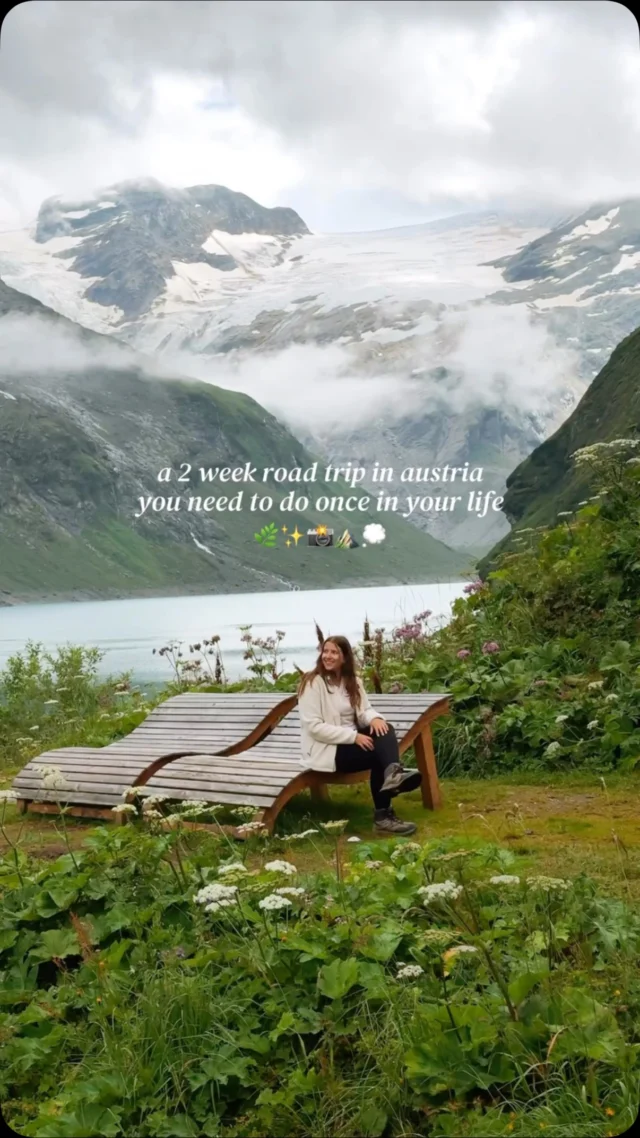 tap for the roadtrip itinerary 💫

save for future planning 😇

there are SO many places in austria that are worth visiting and I can’t wait to go back and explore more places 🌿

but this is how I personally chose to spend a two week roadtrip that I can highly recommend 🧚🏼‍♀️

I hope you find it helpful in planning an upcoming trip to austria and feel free to adjust this to your likes and timeline 💌

as always please remember to respect the locals, nature, and leave every place you leave as you would wish to find it 🌸

on the hikes remember to stay on the trails, pick up your trash, bring the needed gear, and do not take any unnecessary risks 😌

ps. this is a point to point road trip but you could easily head back to salzburg or start in innsbruck instead and add more stops on the return journey ✨

2 weeks austria road trip 🇦🇹

DAY 1 & 2 
📍salzburg 

explore the beautiful city and head to 📍gollinger wasserfall one of the days 📸

DAY 3 & 4
📍schafberg 
📍wolfklammsee 

spend one day hiking up the iconic schafberg mountain (or take the cogtrain) then the next enjoying wolfklammsee and st. wolfgang im salzkammergut ☀️

DAY 5
📍hallstatt 

stay the night to enjoy the village in the quieter hours of the evening and early morning and explore the lake and surrounding area 💭

DAY 6 
📍hochkeil 
📍liechtensteinklamm

hochkeil is an easy 45 minute hike with insane views and liechtenstein is a stunning gorge mini hike (then drive to zell am see for the night) ⛵️

DAY 7 
📍zell am see

enjoy a stunning lake day exploring the region 

DAY 8 
📍kaprun hochgebirgsstauseen 

take the bus to the two dams to explore and go on a day hike, then head to innsbruck to sleep ⛰️

DAY 9 & 10
📍innsbruck 

explore the beautiful city of innsbruck and the nearby attractions ✨

DAY 11 
📍seebensee 
📍drachensee 

hike to seebensee and drachensee, one of the prettiest day hikes in austria 😌

DAY 12
📍kühtai

famous for its ski slopes, this area is often overlooked in summer but it’s beautiful 🍃

DAY 13 
📍olpererhütte hike 

famous for good reason, end your trip with this iconic hike 😮‍💨

follow for more tips around my backyard (europe) 🥰

#austria #austriatravel #austriatrip