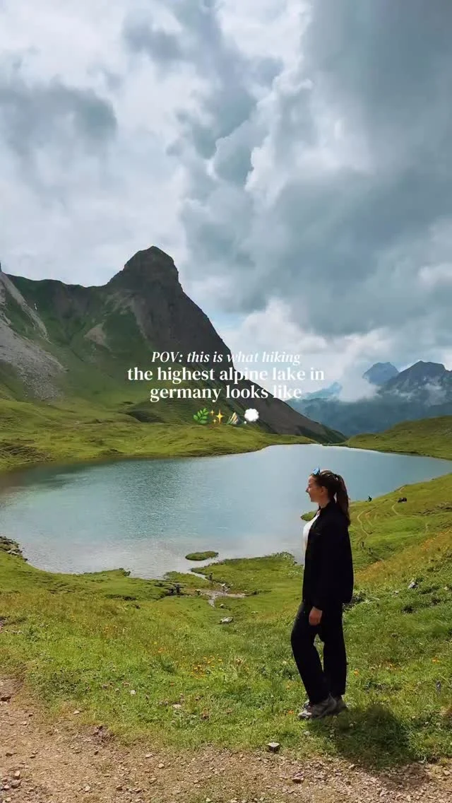 tap for the location and hiking guide 💫

save for future planning 😇

as someone who is obsessed with hiking to mountain lakes I can promise you that this hike does not disappoint 😮‍💨

I hiked up here last summer, and while it’s a long route, it is 1000% worth it 😍

welcome to the highest alpine lake in germany ✨
📍rappensee, allgäu alps

pro tip: base yourself in @oberstdorf.de for the perfect base for exploring this part of the German mountains 🌿

quick overview of the hike ✨

🗺️ rappensee sits at an elevation of 2,046 meters

🥾 the hike is 23 km total (at least my recommended route)
☀️ ~ 1,000 meters of elevation gain 
⛰️ medium - challenging (depending on fitness level - not a technical route)
⏳ time needed: 8-9 hours (for a relaxed pace with stops) 
🛌 optional: book a mountain hut (info below)

🌿 remember to take your trash with you, stay on trails, and respect nature 

there are several ways you can hike up here (I recommend a combination) ✨

⛰️ option 1: hike up and down through schwarze hütte (more direct route)

ps. note that this requires biking all the way through rappenalptal (includes 300 meter elevation gain) 🚴🏼‍♀️

⛰️ option 2: combined approach (personal recommendation!)

🚴🏼‍♀️ from Oberstdorf either bike or take the bus to birgsau 
🍃 choose the hut route up (as below) 
🌸stop 1: petersalpe (~ 45 min, ~300 meters) 
🌸stop 2: enzianhütte (~ 1 hour, ~400 meters)
🌸 stop 3: rappensee (~ 1 hour, ~300 meters) 

🍝 stop for lunch at either enzianhütte or rappensee hütte (highly recommend enzianhütte) 

🛌 you can stay overnight at both enzianhütte and rappensee hütte (perfect to enjoy the mountains) 

🥾 after rappensee take the trail down to schwarze hütte, more direct and amazing views (also avoids exposed sections) 
⏳ takes around 1.5 - 2 hours

📸 at schwarze hütte walk along rappenalptal back to birgsau (a bit over an hour) 

⛰️ option 3: going back down through the huts again (more exposed trail) 

comment “LINK” for a guide on how to spend a weekend in Oberstdorf - including an in depth guide to hiking up rappensee 💌

follow for more tips around my backyard (europe) 🥰

#oberstdorf #allgäuer #allgäu #allgäutourist #germanalps