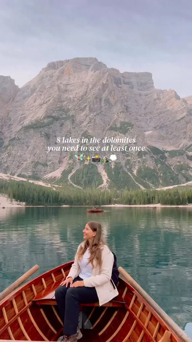 tap for 8 must-see lakes in the dolomites 💫

follow @theunexploredbackyard for more tips around my backyard (europe) 🥰

the dolomites is filled with stunning alpine lakes but below is a list with 8 lakes I highly recommend that you add to your dolomites itinerary ⛰️

ps. comment “LINK” for the full guide on how to visit all 8 lakes (including directions with public transportation!) and everything you need to know 💌

pps. remember to always take all of your trash with you, respect the local rules, for the hikes stay on the trails, and respect nature and the locals 🌿💭

8 must-see lakes in the dolomites and how to visit ✨

📍lago antorno
🚗 navigation: “parcheggio libero lago antorno”
💸 price: free!
🚶🏼‍♀️accessibility: right by car park

📍lago di landro
🚗 navigation: “area di parcheggio lago di landro”
💸 price: €1 per 30 minutes
🚶🏼‍♀️accessibility: right by parking lot

📍lago di braies
🚗 navigation: “parking p4 lago di braies”
💸 price: €15 for 3 hours
🚶🏼‍♀️accessibility: 5 minutes walk from car park

📍lago di sorapis
🚗 navigation: “parcheggio pubblico gratuito rio gere”
💸 price: free!
🚶🏼‍♀️12 km hike in total to reach the lake

📍lago di carezza
🚗 navigation: “parcheggio lago di carezza”
💸 price: €2 per hour
🚶🏼‍♀️accessibility: 5 minutes from car park

📍lago di dobbiaco
🚗 navigation: “parcheggio lago di dobbiaco”
💸 price: €2 per hour
🚶🏼‍♀️accessibility: right by car park

📍laghi dei piani 
🚗 navigation: “parcheggio auronzo” 
💸 price: €40 per car (toll road) 
🚶🏼‍♀️accessibility: located on the tre cime circuit trail - you will find the lakes about 1 hour into the hike 

📍lago di misurina
🚗 navigation: “parcheggio pubblico 2 lago di misurina”
💸 price: €1 per 30 minutes
🚶🏼‍♀️accessibility: right by parking lot

save this post for future planning 😇

#dolomites #visitdolomites #altoadige #dolomiten #dolomitesunesco

weekend in the dolomites • visit the dolomites • dolomites Italy • dolomites unesco • dolomites hiking guide • dolomites weekend guide • dolomites weekend itinerary • best of dolomites • lakes in the Dolomites • lakes in the Dolomites travel guide •