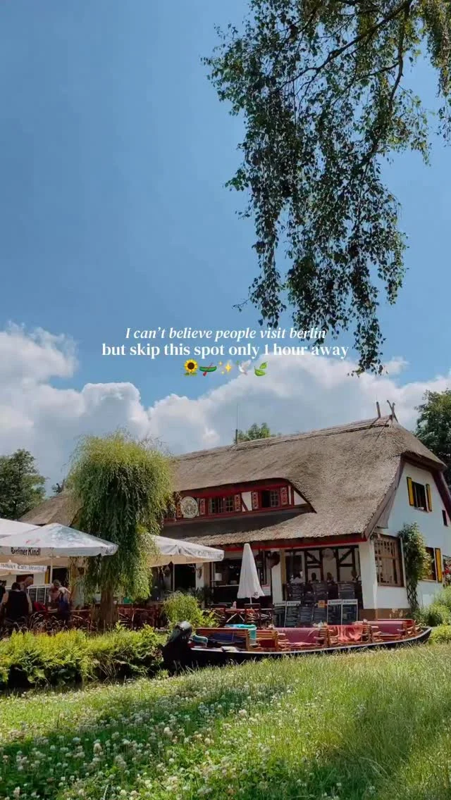 tap for the location and how to visit 💫

save for future planning 😇

this is my absolute favorite day trip from Berlin (it’s only 1 hour away!) and its the perfect spring destination to visit 🥹

location✨
📍spreewald biosphere reserve

ps. this is actually a UNESCO site💌

how to get here✨
🚗 by car: it takes an hour to get here from Berlin. Park at the large space in Dammstraße 71, where it will cost you 7 euros for a day ticket 😇

🚂 by train: take RE2 from Ostkreuz to Lübbenau which will take around 50 minutes. from the station you can actually walk to all of the attractions🫶🏼

7 things to do in spreewald ✨
📍take a canal tour
📍rent a kayak
📍try spreewald gurken 
📍walk around Lübbenau city center
📍find sculptures by Volker Michael Roth
📍visit Schloss Lübbenau
📍walk around in the schlosspark

follow for more tips around my backyard (europe)🥰

#spreewald #spreewaldliebe #lübbenau #visitbrandenburg #berlincity 

best day trip from Berlin • day trips from Berlin • must see when in Berlin • fun activities near Berlin • must see day trips Berlin • spreewald Germany • spreewald biosphere reserve • Brandenburg region • visit Brandenburg • visit Germany • fun things to do in Berlin • must see places in Germany • unique destinations in Germany •