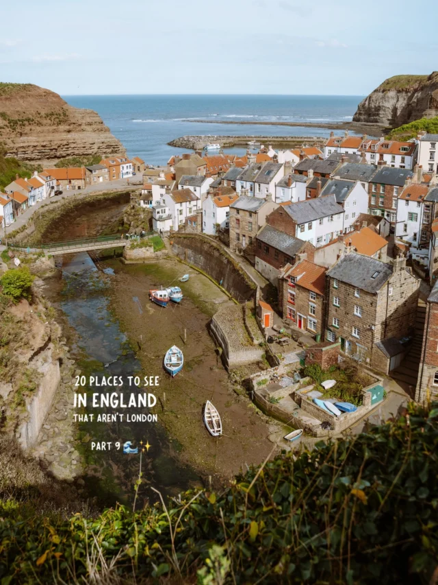PART 9: 20 places to see in england that aren’t london 💫

save for future planning 😇

I know I say this a lot but - this is seriously one of the prettiest (and most underrated) villages in england 🌾

welcome to ✨
📍staithes, yorkshire coast

truly one of those spots where photos can’t do it justice (even though I tried my best) 🧚🏼‍♀️

✨ how to get here ✨

🚗 while you can visit by car and park at the bank top car park, I have also added public transportation directions as it’s fairly easy to visit as a day trip from York! 💭

✨ option 1 ✨

🚂 take the train from York to Scarsborough (50 minutes) 

🚌 from the train station hop on the X93 or X94 coaster towards whitby, then switch to the X4A to captain cooks close (1.5 hours) 

(best to combine with a stop at whitby to explore) 

✨ option 2 ✨

🚂 take the train from York to Middlesbrough to Staithes (1 hour) 

🚌 from middlesborough bus station take the X4 to captain cooks close (1.5 hours) 

✨ pro tip ✨

stay the weekend in the yorkshire coast because there are so many beautiful spots! 😌

✨ what to do in staithes✨

honestly the village is small enough to explore all of the picturesque streets getting lost among them 📸

however here are a couple extra suggestions that you shouldn’t miss while here! 🌿

📍top of cowbar bank
📍high street
📍cleveland way viewpoint
📍church street 
📍north side 
📍staithes beck
📍anywhere along cleveland way tbh 

✨ how long to spend here ✨

you can easily explore the village in around 2 hours, but I recommend making a day trip out of it, as you can relax at the harbor or hike along the coastline 🍃

(or even turn it into a weekend trip and explore other spots along the coast - my picks are whitby and robin hood’s bay) 📸

follow for more tips around my backyard (europe)🥰

#yorkshirecoast #yorkshirecoastline #visityorkshire #yorkshireday #staithes 

Staithes • day trips from York • Yorkshire coast • best of the Yorkshire coast • what to do in Yorkshire coast • villages on Yorkshire coast • must see places Yorkshire coast • day trip to staithes • staithes guide • staithes itinerary • Yorkshire coast guide • staithes Yorkshire coast • things to do in staithes •