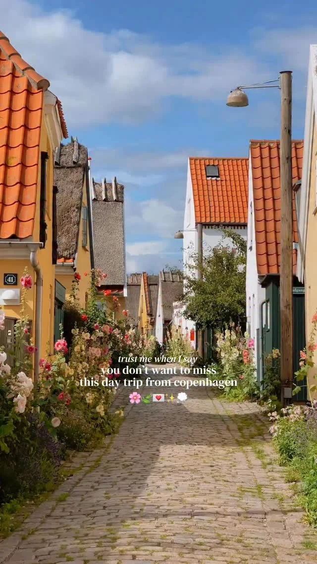 tap for the location and how to visit 💫

save for future planning 😇

I can’t believe people come to copenhagen and don’t add this spot to their itinerary! 📸

location ✨
📍 dragør and amager fælled

located just 30 minutes away from the city center and just 10(!) minutes away from the airport, it’s actually so easy to visit this charming village 🧚🏼‍♀️

as a local who has seen a fair share of cute danish villages, this one quickly became my favorite 😮‍💨

in addition, denmark is known for its beautiful countryside, and this is a great way to experience that just outside the city🌞

how to get here by public transport ✨
🚌 from the city center: from the city hall (Rådhuspladsen) you can take bus 250S to dragør stationsplads. The bus ride lasts around 45 minutes. 

✈️ from the airport: take bus 35 going towards sundbyvester plads and ride it for 15 minutes until you reach dragør stationplads (it comes every 15 minutes or so)

other ways to get here ✨
🚗 by car: it will take just under 30 minutes to drive here from the city center and you can find parking by the harbor 

🚴🏼‍♀️ by bike: if you want to embrace the local way, then you can also bike here! the route is around 14 km from the city center and will take around 40 minutes 

plus this is the best way to experience amager fælled along the way! 🌿

🦋 disclaimer: please don’t attempt to bike here and in general in copenhagen without learning the few but crucial biking rules in place 

things to do in dragør✨

🌞 the best thing to do here is simply wander around and enjoy the village and its charming old buildings 

⛵️ while here make sure to check out the gorgeous harbor and consider checking out the fort 

🍃 the village is located near so much beautiful nature in west amager so consider going for a stroll or bike ride there afterwards 

follow for more tips around my backyard (europe)🥰

#dragør #visitcopenhagen #govisitcopenhagen #visitdenmark #danishsummer 

best day trip from copenhagen • must see near copenhagen • beautiful places near Copenhagen • best of Denmark • cute villages in Denmark • must see Denmark