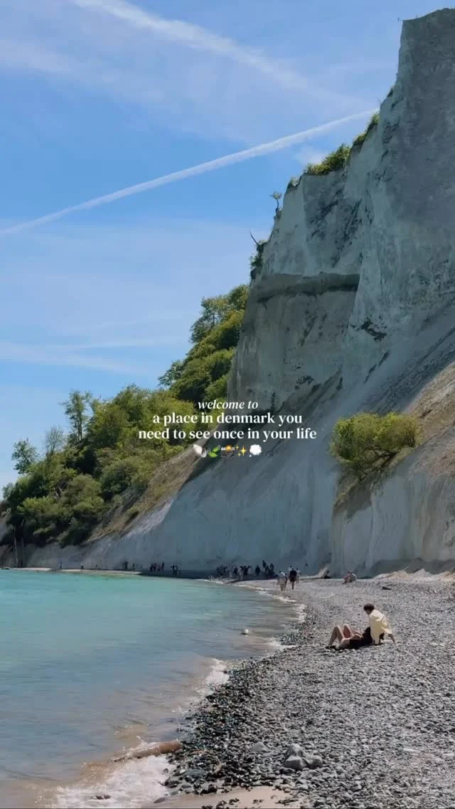 tap for the location and how to visit 💫

save for future planning 😇

this is one of my favorite nature spots in denmark and is a place I’ve been coming to since I was little - so I highly recommend adding it to your denmark itinerary 💭

location ✨
📍møns klint, møn

located at the edge of møn island in the south of zealand this has to be one of the best views in the country 📸

møns klint is an incredible 6 km stretch of white chalk cliffs that formed over 70 million years ago from the skeletal remains of microscopic marine algae 🌿

✨how to visit✨
its by far best to visit by car as this spot is unfortunately not easy to get to with public transport (but not impossible!) 

🚗 car: drive to the parking lot at GeoCenter Møns Klint (parking costs 45 DKK for a day ticket)

🚌 tak the train from Copenhagen to Vordingborg, then take the bus 660R to Stege, lastly change bus (678) to Møns Klint 

if you choose the public transport route I highly recommend staying overnight in Stege enjoying Møn as the journey is quite long 💭

✨ things to do at møns klint ✨

🍃walk down to the beach! there are 497 stairs leading down to the beach (and up)

🌊 go swimming! the beach itself is filled with pebbles from cliff erosion but the water has sand 

🌿 walk along the path at the top for another beautiful perspective 

🐚 explore the GeoCenter museum (science museum) for a fun family experience 

follow for more tips around my backyard (europe) 🥰

#mønsklint #visitdenmark #denmarktravel #denmarktourism 

møns klint • møns klint denmark • day trips from Copenhagen • visit denmark • nature in denmark • best places to see in denmark •