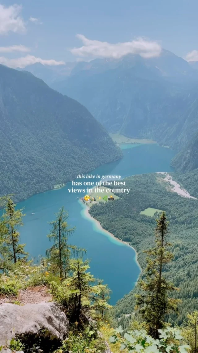 tap for the location 💫

save for future planning 😇

this may be one of the best views in germany, overlooking the famous königssee in bavaria 🥹

the trail up here is around 15 km in total with an elevation of around 850 meters 🌞

comment “LINK” for the full hiking guide 🌿

the trail is not beginner friendly and while it’s not a dangerous route, please make sure that you are fit enough before attempting to go up here ✨

ps. there are several ways up here - note that the route from st. bartholomä is a via ferrata and requires equipment! 🧗🏼‍♀️

as always make sure you dress appropriately with proper hiking boots and bringing a rain jacket with you in case the weather changes 🦋

make sure to not leave any of your trash behind and to respect the rules of this national park (ie. no camping, no drones, and no walking off trails)🏔️

location✨ 
📍aussichtspunkt archenkanzel, berchtesgaden national park 

✨ recommended route ✨
start the hike from the wimbachklamm parking lot towards kührointhütte am watzmann (make sure to stop here for yummy lunch) 🍝 

this route includes a wide gravel trail through the forest which is not technically difficult but includes continuous elevation gain ⛰️

once at the hut simply follow the signs to the viewpoint 📸

then to hike down either to the same way or by going following the signs to königssee (recommended!) ☀️

note that the trail (both up and down) include lots of small pebbles so hiking poles are highly recommended for stability (especially on the way down!) 🥾

when you get to königssee don’t forget to take a refreshing dip and enjoy the views 😇

follow for more tips around my backyard (europe)🥰

#königssee #königssee #visitbavaria #bavarianalps #berchtesgaden 

Königssee • Berchtesgaden national park • Berchtesgaden hiking • best hikes in the Bavarian alps • best of bavaria • best views over the königssee • königssee lake Germany • Bavarian alps • visit Bavaria • visit Germany •