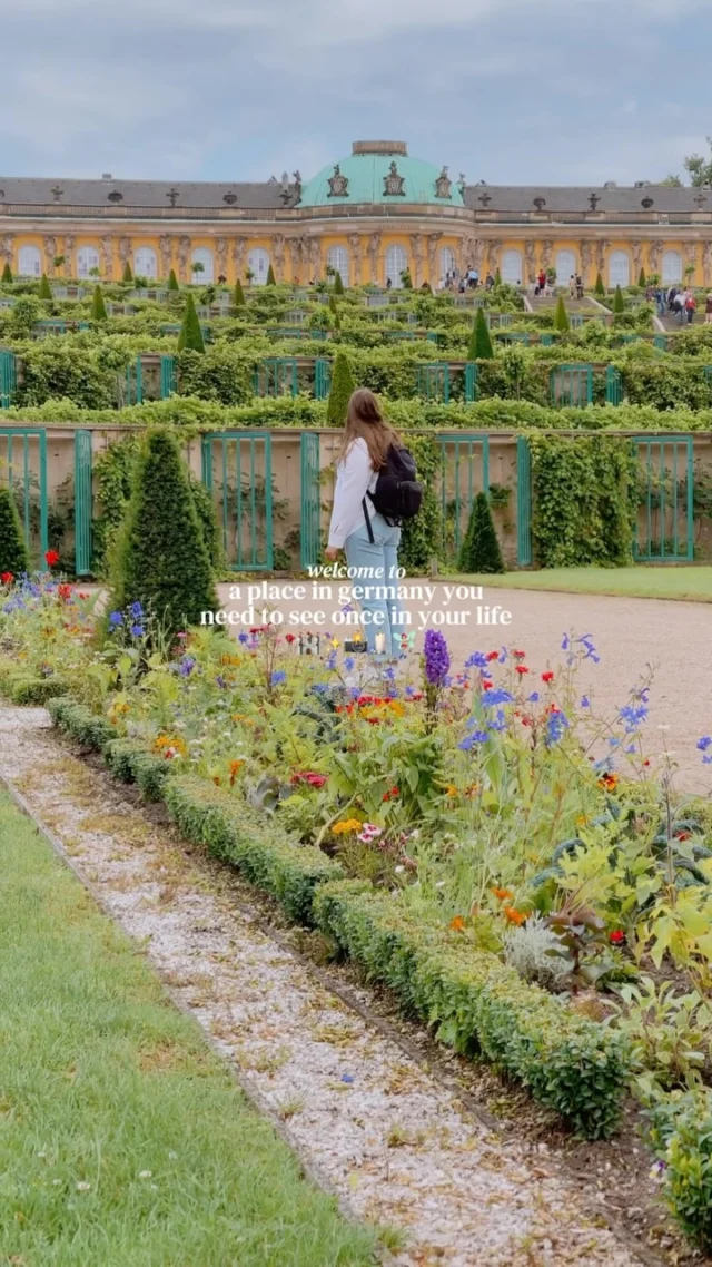 tap for the location and things to do 💫

save for future planning 😇

welcome to one of my favorite cities in germany that you absolutely must visit if you are in berlin 💌

welcome to ✨
📍potsdam, germany 

this historical city is only 45 minutes away from berlin making it the perfect day trip 🧚🏼‍♀️

best of all, potsdam is surrounded by water and has several stunning gardens and palaces that you can explore 🏰

✨ how to get here ✨

🚂 you can easily get here with public transportation and you can choose between the RE1 (25 minutes) or S7 train (35 minutes)

🗽 to get to the city center you can simply walk 15-20 minutes from the train station or take the 695 bus or 91 tram 

✨ things to do in potsdam ✨

there is honestly SO much to see so I recommend choosing a few if you only have a day - or taking a weekend trip to see it all 🧚🏼‍♀️

🌿 sanssouci park (plan for at least 3 hours here to see the spots mentioned below) 
📍schloss sanssouci 
📍chinese tea house 
📍roman baths
📍charlottenhof palace
📍orangery palace 
📍new palace 
📍dragon house
📍potsdam university 
📍kaiser friedrich mausoleum 
📍friedenskirche 

🏛️ brandenburg gate 
🛍️ brandenburger straße 
🌸 the dutch quarter 
🍃 babelsberg park 
🏰 cecilienhof palace 
☕️ kaiserwetter cafe
📸 nauener tor 

comment “LINK” and I’ll send you my full guide to visiting potsdam 💌

follow for more tips around my backyard (europe) 🥰

#potsdam #potsdamcity #potsdambabelsberg #sanssouci 

things to do in potsdam • day trip to potsdam • potsdam travel guide • weekend in potsdam germany • potsdam travel inspiration