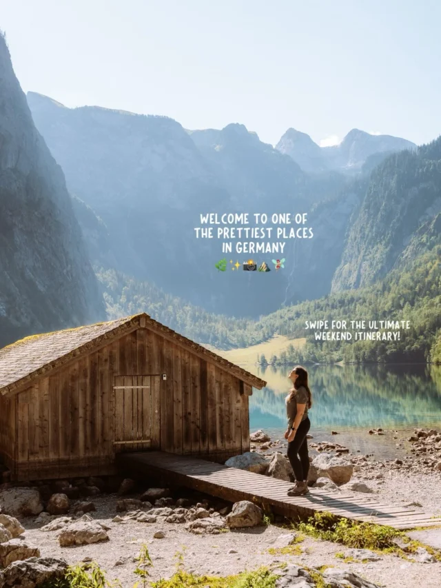 tap for a long weekend itinerary in the bavarian alps 💫

save for future planning 😇

this weekend itinerary is based on exploring the berchtesgaden national park in southern germany 💌

disclaimer: this is a national park so make sure to respect the rules and regulations while visiting which includes no walking off trails, picking plants, don’t leave trash behind, no camping, no making wildfires, and no drones 🍃

beyond respecting the basic rules here remember to dress accordingly to hiking in nature including proper footwear, respecting the locals, follow leave no trace principles, and please be respectful and don’t play loud music while in nature 💭

for this weekend itinerary I would recommend you to stay in the town of berchtesgaden which is cozy, well located, and has the best public transport possibilities 🌞

ps. all spots can be visited with public transport 🚌

let’s get into the itinerary for a weekend in the berchtesgaden national park🧚🏼‍♀️

🦋 friday 🦋
arrival and check in ✨

📍st. sebastian church
📍ramsau bei berchtesgaden 
📍hintersee 

🌻 from the church follow the stream to hintersee lake to combine both spots! (plan around 2.5-3 hours here) 

🦋 saturday 🦋

📍königssee
📍obersee
📍st. bartholomä

🛶 take the boat to salet to explore obersee first then stop at st. bartholomä on the way back 

📍malerwinkl
📍extra: rabenwand 

📸 after coming back with the boat, hike up to malerwinkl and rabenwand for beautiful views of the königssee

🦋 sunday 🦋

📍wimbachklamm
📍kührointhütte on watzmann
📍aussichtspunkt archenkanzel hike

🏔️ the hut is on the way to the viewpoint and this is a medium level hike of 16 km in total, make sure to wear proper gear and respect the national park rules 

🦋 monday 🦋

📍berchtesgaden
📍kehlsteinhaus
check out and head home

follow for more tips around my backyard (europe)🥰

#bavarianalps #berchtesgaden #berchtesgadenerland #visitbavaria

weekend in the bavarian alps • best hikes in the bavarian alps • Berchtesgaden national park • berchtesgaden bavaria • königssee germany • wimbachklamm • best nature in germany • best nature in bavaria • must see bavaria • bavaria travel inspiration