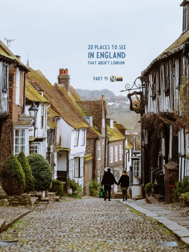 PART 15: 20 places to see in england that aren’t london 💫

save for future planning 😇

welcome to one of england’s best-preserved medieval towns🏰🧚🏼‍♀️

location ✨
📍rye, east sussex 

rye is a historic port town with a long history of being a smuggling hub in the 17th and 18th centuries and its brimming with history 🪄

comment “LINK” for my full guide for visiting rye 💌

🍂 it is the perfect all year destination, but it’s medieval architecture makes it especially perfect for autumn

you can get here in around two hours from london which technically means you can visit as a day trip! 🚂

however, I would recommend visiting for a weekend trip to get a better feel for the city, and to combine your visit with spots like canterbury or hastings 📸

✨ how to get to rye ✨

🚂 take the southeastern train from london bridge to ashford international (direction ramsgate) then switch train to rye (direction eastbourne or hastings) 

✨ best things to do in rye ✨
📸 see the mermaid street (often considered the prettiest street in england)
🧜🏼‍♀️ stay at the mermaid inn (at your own risk - legend has it it’s haunted) 
🍻 otherwise grab a drink at the mermaid inn or old borough arms 
⛪️ see st. mary’s church and climb the bell tower 
🏰 explore rye castle museum (ypres tower - former prison)
📸 see the landgate 
🌿 get lost exploring the small streets (ps. don’t forget to walk through traders passage) 
🍰 have tea and scones at cobbles tea room 
📚 see the lamb house 
🌊 walk to camber sands (weather permitting 😅) 

ps. comment “LINK” for my full guide for visiting 💌

follow for more tips around my backyard (europe) 🥰

#rye #ryeeastsussex #visitrye #eastsussex 

things to do in rye England • mermaid street rye • day trip to rye • weekend trip to rye • rye East Sussex • rye England • visit rye • rye travel guide • rye travel itinerary •