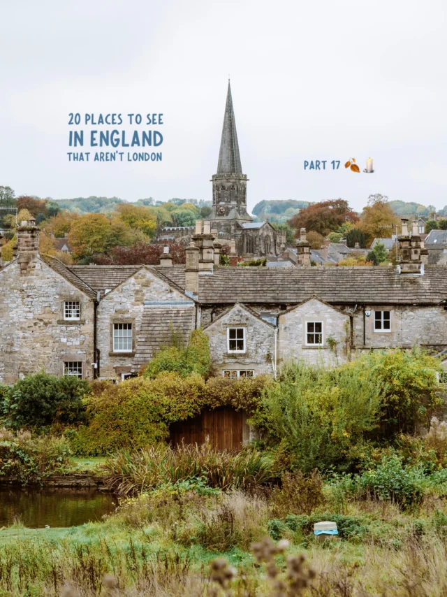 PART 17: 20 places to see in england that aren’t london 🍂✨

save for future planning 😇

I’d been dreaming of visiting the peak district for such a long time and it definitely exceeded my expectations 🥺

the insanely picturesque countryside views, countless sheep, and beautiful villages make this the perfect autumn destination (but it’s also beautiful all year round) 🍁

below is how I would recommend to spend a weekend in the peak district 💫

FRIDAY 
🌿 hike up mam tor 
🏡 explore castleton and eat lunch
🚗 walk through winnats pass 
🌞 sunset hike up bamford edge

(you can explore the first three as part of one long hike - highly recommend!) 🍃

SATURDAY 
🍃 short hike to lud’s church
⛰️ hike to chrome hill 
💦 cool off at three shires head
🥧 explore bakewell village (and eat a bakewell pudding) 
📸 extra: hike to thor’s cave

SUNDAY 
🏰 visit chatsworth house (mr. darcy’s house pride & prejudice)
📸 consider visiting haddon hall as well (a bit pricy for both estates)
🧚🏼‍♀️ end your trip with a dreamy getaway at the tawny hotel 

follow for more tips around my backyard (europe) 🥰

#peakdistrictnationalpark #peakdistrict #peakdistrictwalks #chatsworth #bakewell 

visit Peak District england • Peak District national park • Peak District in autumn • autumn destinations england • Peak District travel guide • Peak District weekend itinerary • chatsworth house • haddon hall • bakewell • Peak District travel inspiration •