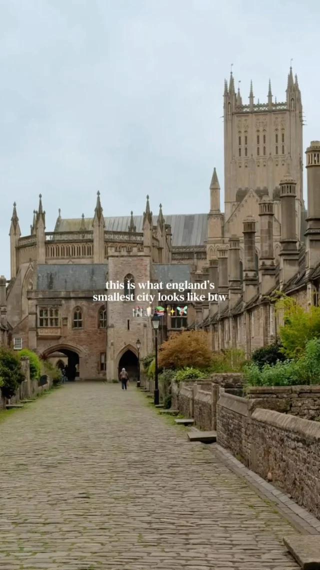 tap for the location and how to visit 💫

save for future planning 😇

while it may be England smallest city, it’s by far one of the most beautiful ones I have been to 🥺

location ✨
📍wells, somerset 

you can easily visit as a day trip from bath making it the perfect addition to a weekend trip to the area 📸

to get here simply take bus 173 or 174 from bath bus station and you will arrive after 1.5 hours 🚌

must see spots ✨
📍vicar’s close

a stunning street which also happens to be the oldest residential street in Europe 🏡

📍 the bishops palace and gardens 

the palace has a fun interactive museum and the gardens are seriously stunning 🍃

📍wells cathedral 

probably one of the prettiest cathedrals I’ve even been to 😍

I highly recommend getting a combo ticket for the cathedral and palace (+ gardens) - trust me both spots are SO worth it 💌

price for a combined ticket it £22 💸

don’t forget to also explore the city center of wells it’s very cute too 🌷

follow for more tips around my backyard (europe) 🥰

#wells #wellssomerset #visitwells #wellscathedral #bishopspalace 

visit wells • wells somerset • smallest city in England • wells cathedral • wells bishops palace • wells England • things to do in wells • wells travel guide • wells travel itinerary •